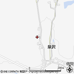 秋田県大仙市内小友泉沢77周辺の地図