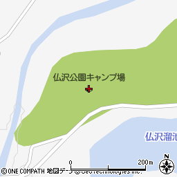 仏沢公園キャンプ場周辺の地図