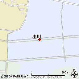 秋田県仙北郡美郷町鑓田出川周辺の地図
