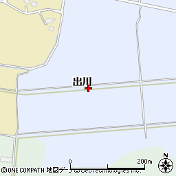 秋田県美郷町（仙北郡）鑓田（出川）周辺の地図