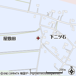 秋田県仙北郡美郷町鑓田屋敷田周辺の地図