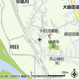秋田県大仙市川目川目周辺の地図