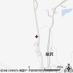 秋田県大仙市内小友泉沢74周辺の地図