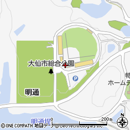 秋田県大仙市内小友明通58周辺の地図