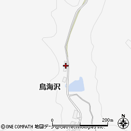 秋田県大仙市内小友鳥海沢周辺の地図