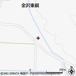 秋田県美郷町（仙北郡）金沢東根（竹原）周辺の地図