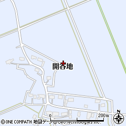 秋田県大仙市大曲開谷地周辺の地図
