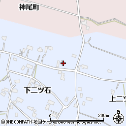秋田県仙北郡美郷町鑓田下二ツ石42周辺の地図