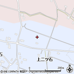 秋田県仙北郡美郷町鑓田上二ツ石周辺の地図