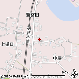 秋田県由利本荘市中館新宮田270周辺の地図