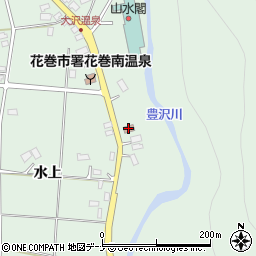 大沢温泉郵便局周辺の地図