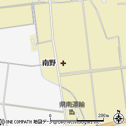秋田県大仙市大曲西根南野周辺の地図