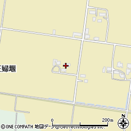 秋田県仙北郡美郷町羽貫谷地正婦堰周辺の地図