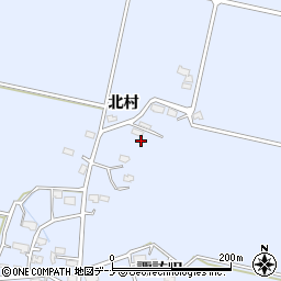 秋田県大仙市大曲北村35周辺の地図
