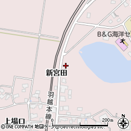 秋田県由利本荘市中館新宮田217周辺の地図
