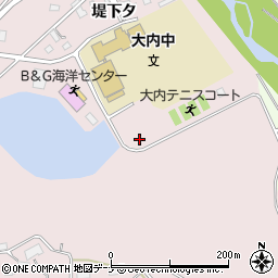 秋田県由利本荘市中館堤台周辺の地図