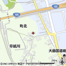 秋田県大仙市川目（町北）周辺の地図