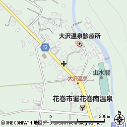 岩手県花巻市湯口（大沢）周辺の地図