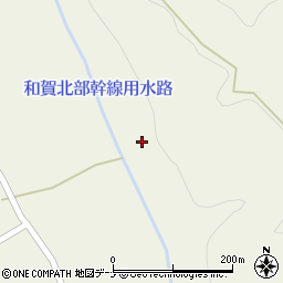 和賀北部幹線用水路周辺の地図