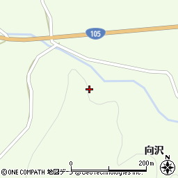 秋田県由利本荘市大倉沢周辺の地図