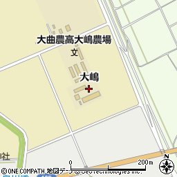 秋田県大仙市大曲西根（大嶋）周辺の地図