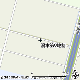 岩手県花巻市湯本第９地割周辺の地図