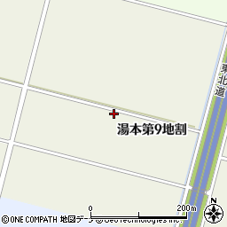 岩手県花巻市湯本（第９地割）周辺の地図