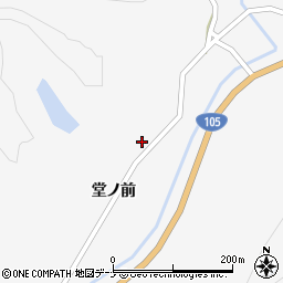 秋田県大仙市内小友堂ノ前105周辺の地図