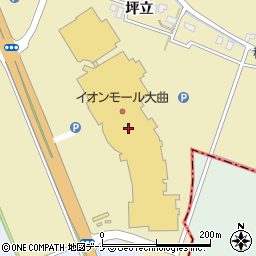 イオン大曲店周辺の地図