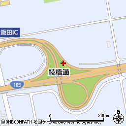 秋田県大仙市飯田続橋通周辺の地図