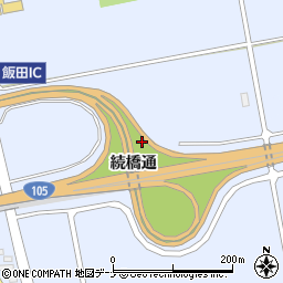 秋田県大仙市飯田（続橋通）周辺の地図