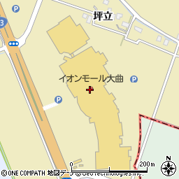 ハニーズ大曲店周辺の地図