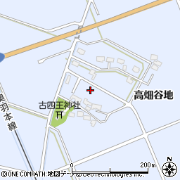 秋田県大仙市大曲古四王際周辺の地図