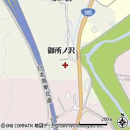 秋田県由利本荘市米坂御所ノ沢41-2周辺の地図