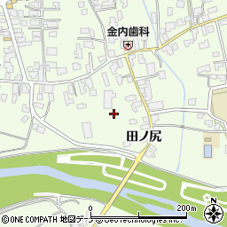 秋田県由利本荘市岩谷町田ノ尻93周辺の地図