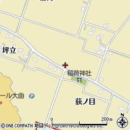 秋田県大仙市和合荻ノ目周辺の地図