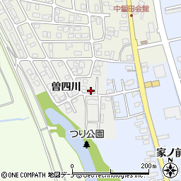 秋田県大仙市小貫高畑曽四川3周辺の地図