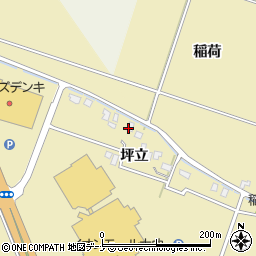 秋田県大仙市和合（坪立）周辺の地図