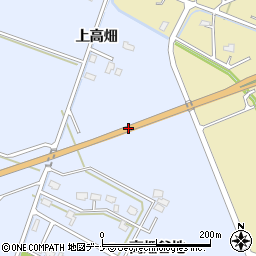 大曲西道路周辺の地図