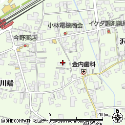 秋田県由利本荘市岩谷町（サト端）周辺の地図