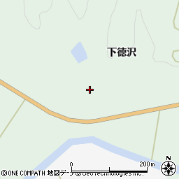 秋田県由利本荘市徳沢大石沢周辺の地図