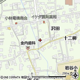 秋田県由利本荘市岩谷町サト端69-3周辺の地図