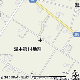 岩手県花巻市湯本第１４地割周辺の地図