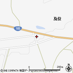 秋田県大仙市南外及位330周辺の地図