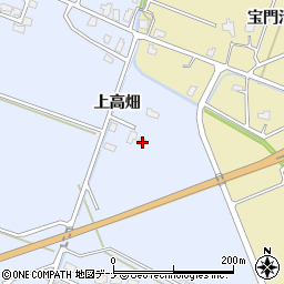 秋田県大仙市大曲上高畑20周辺の地図