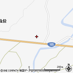 秋田県大仙市南外及位134周辺の地図