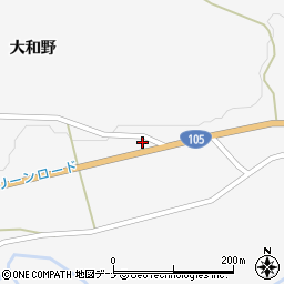 秋田県大仙市南外大和野79-1周辺の地図