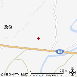 秋田県大仙市南外及位123周辺の地図
