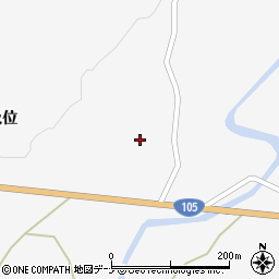 秋田県大仙市南外及位128周辺の地図
