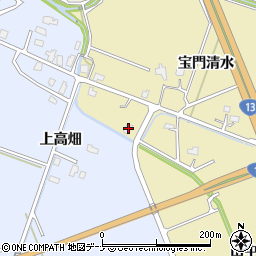 秋田県大仙市和合宝門清水96-2周辺の地図
